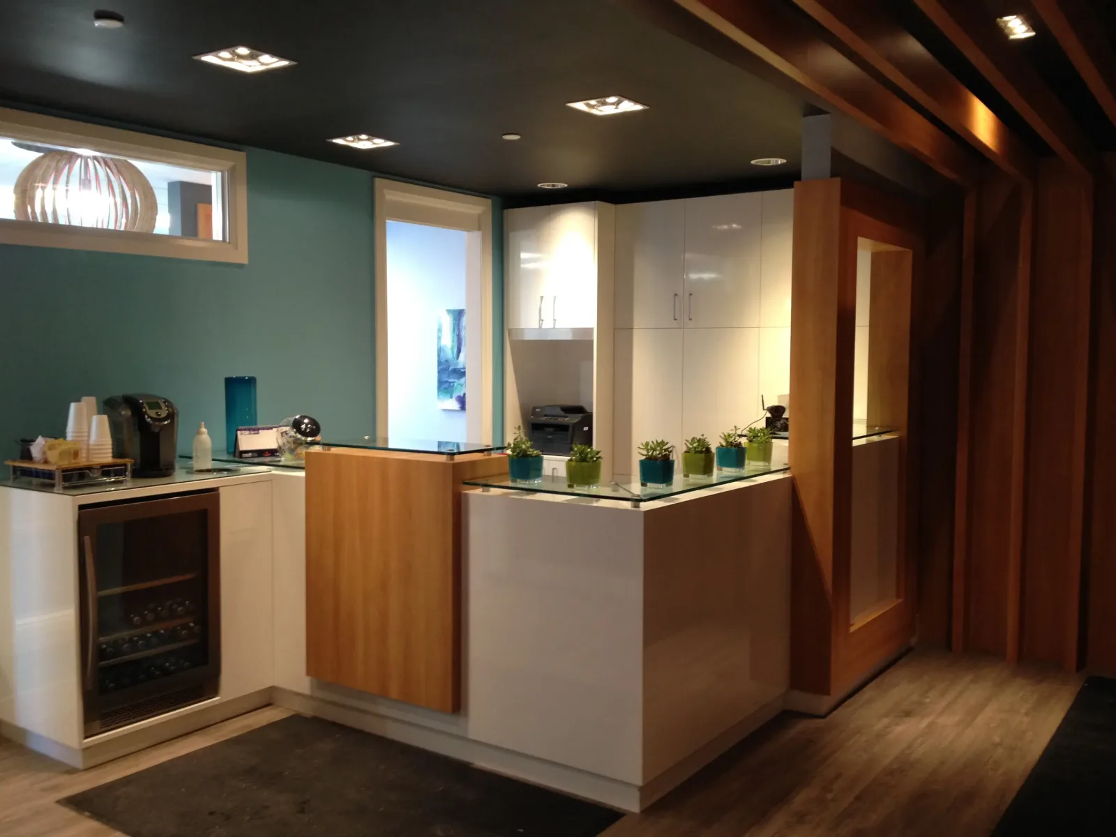 The waiting area